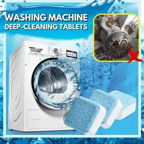 (🔥Hot Sale NOW- SAVE 48% OFF)Washing Machine Deep-Cleaning Tablets(BUY 2 BOX GET 1 FREE NOW)